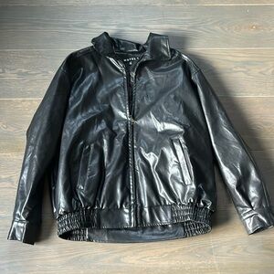 Motel Rocks Oversized Leather Jacket